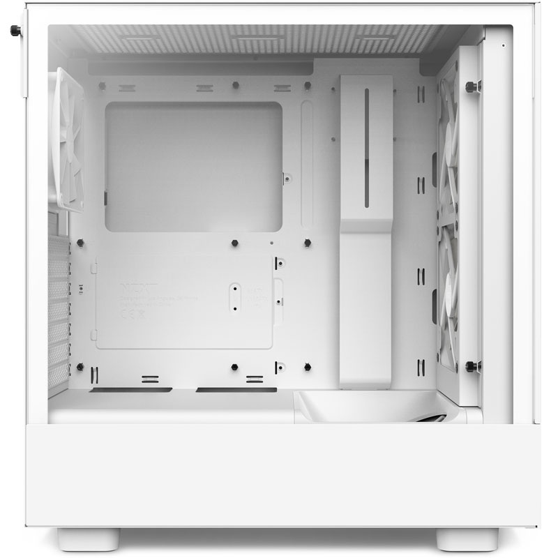 NZXT - NZXT H5 Flow RGB Matte White Mid Tower Case