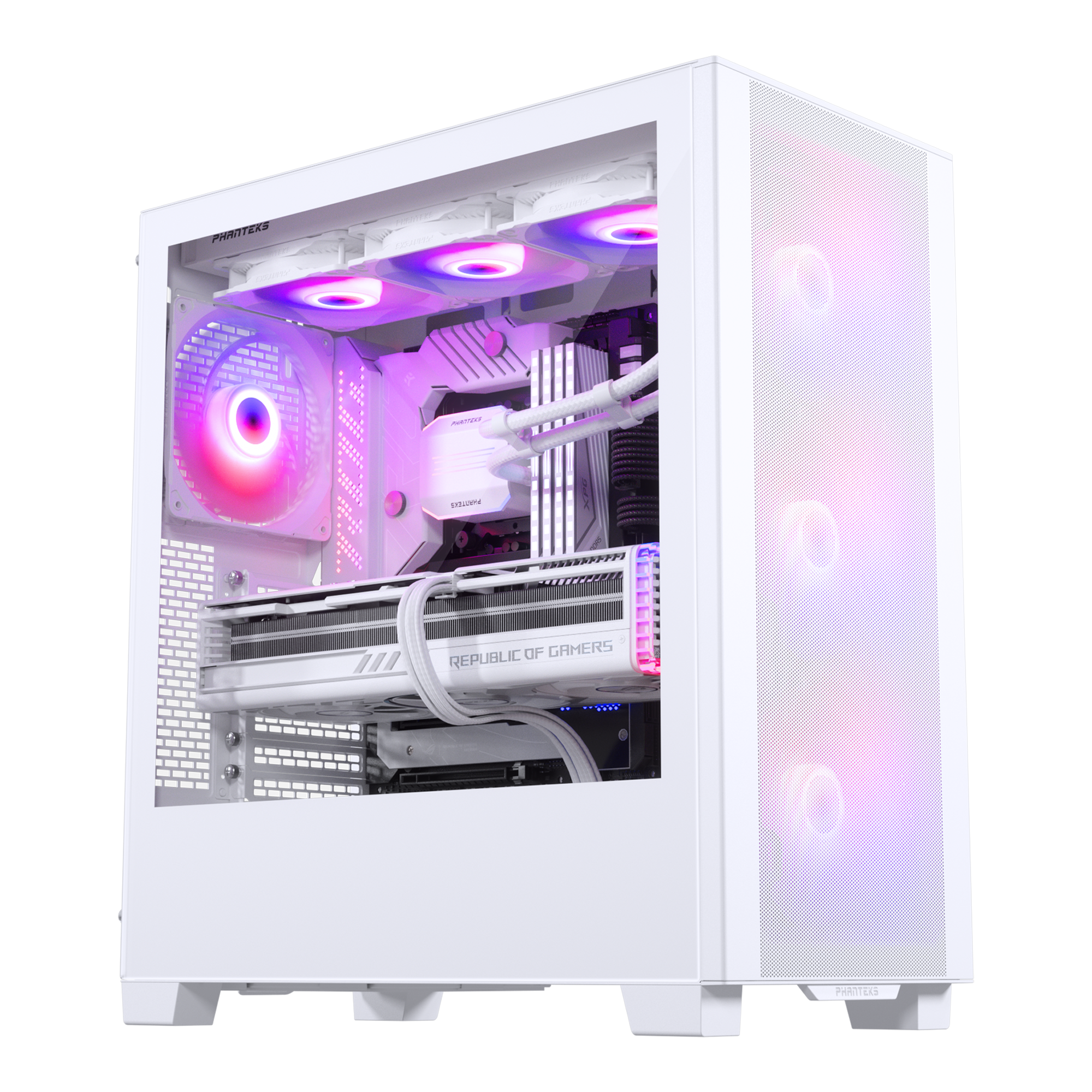 Phanteks XT Pro Ultra ATX Case Tempered Glass Window, White