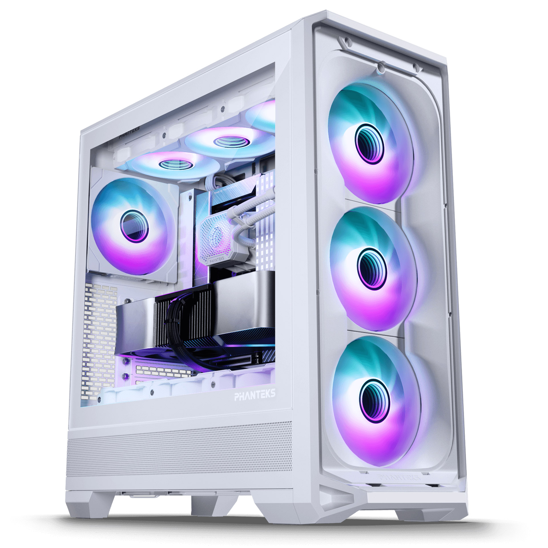 Phanteks - Phanteks Eclipse G400A Case Tempered Glass DRGB Matte White