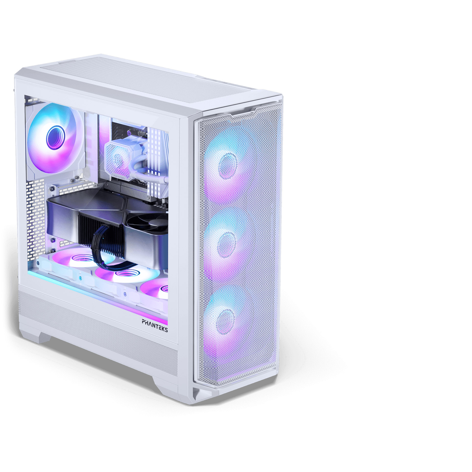 Phanteks - Phanteks Eclipse G400A Case Tempered Glass DRGB Matte White