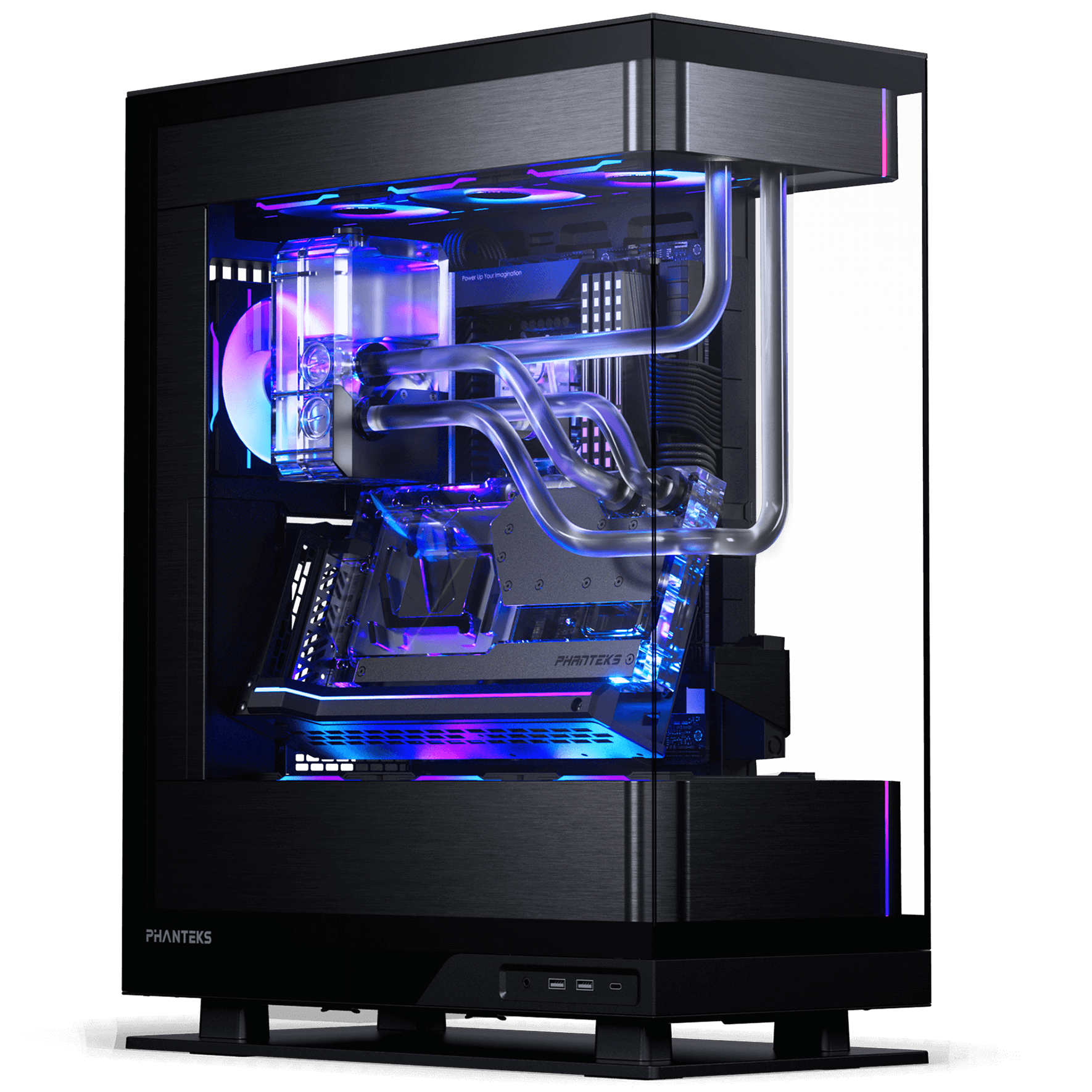 Phanteks - Phanteks Evolv Series X2 Case Tempered Glass Windows DRGB Brushed Black