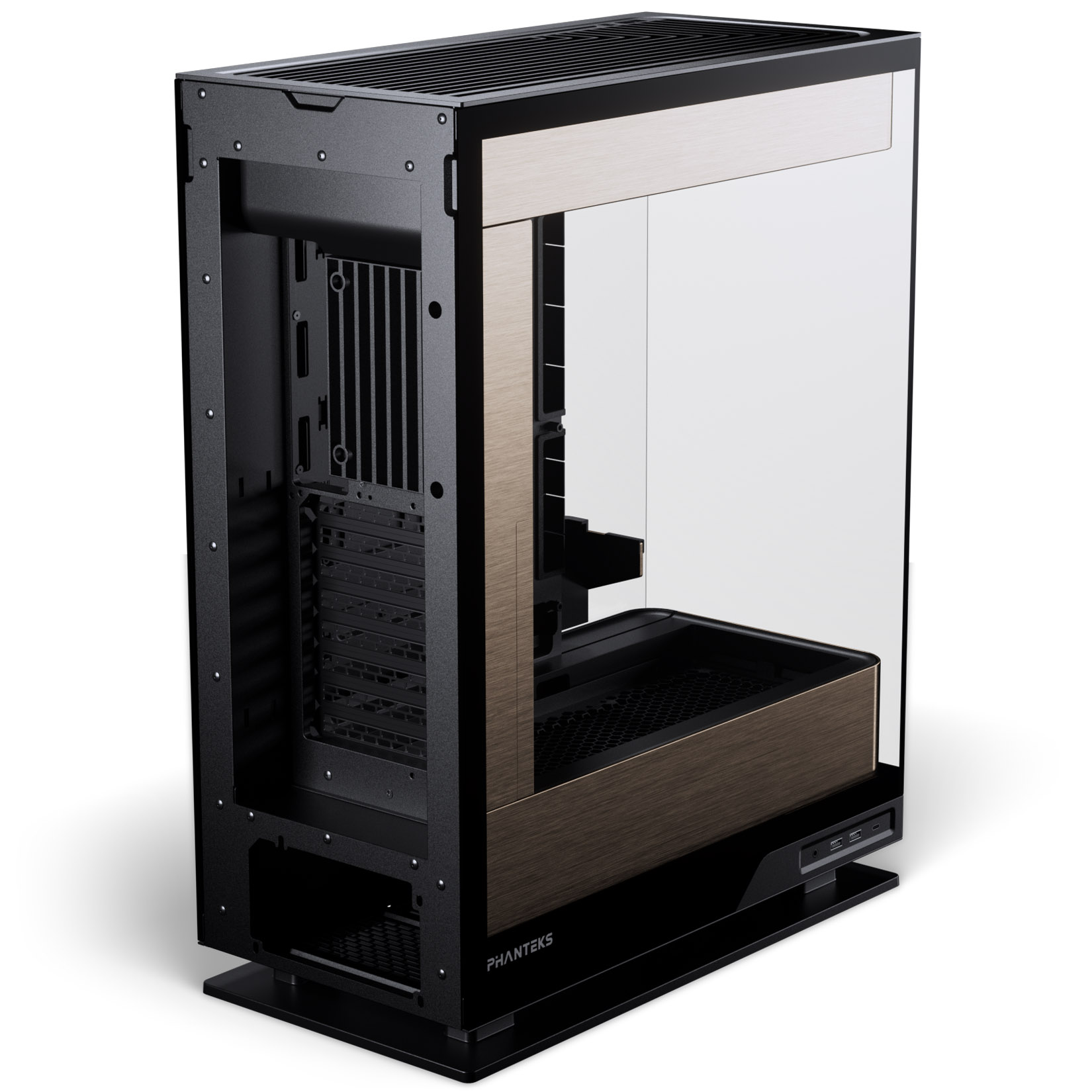 Phanteks - Phanteks Evolv Series X2 Case Tempered Glass Windows DRGB Black/Gold