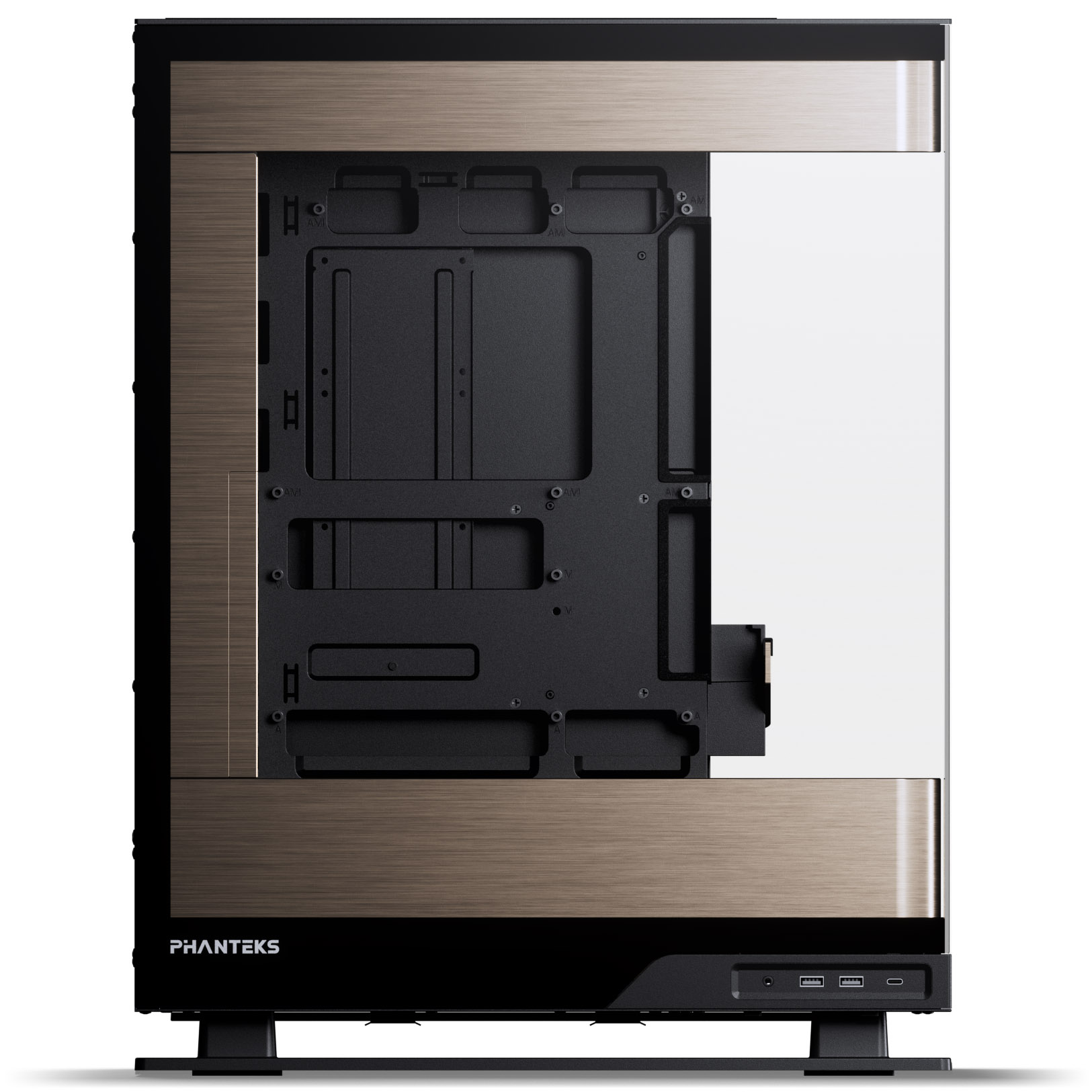 Phanteks - Phanteks Evolv Series X2 Case Tempered Glass Windows DRGB Black/Gold