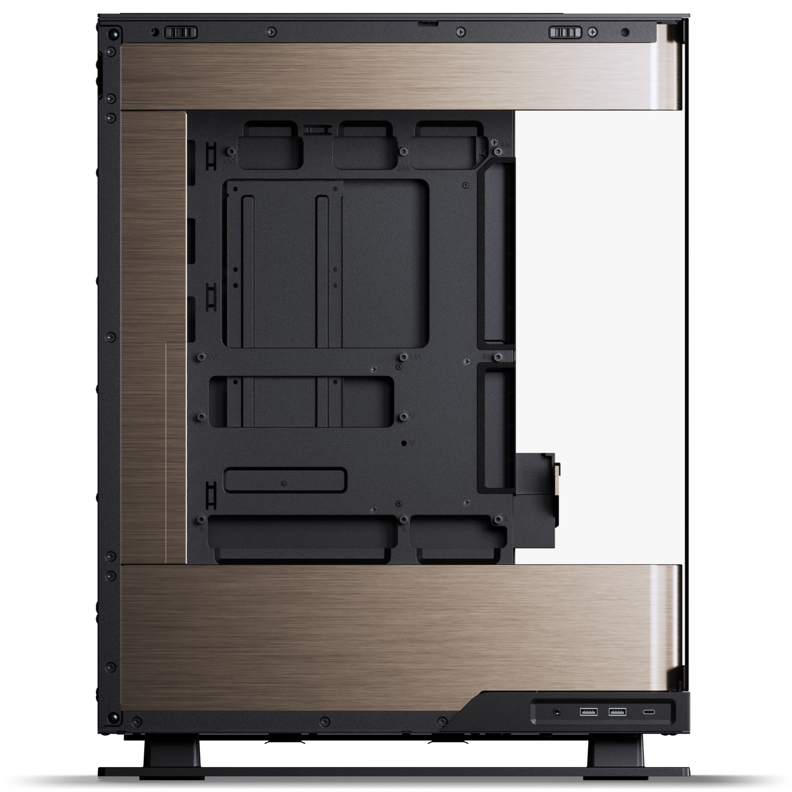 Phanteks - Phanteks Evolv Series X2 Case Tempered Glass Windows DRGB Black/Gold