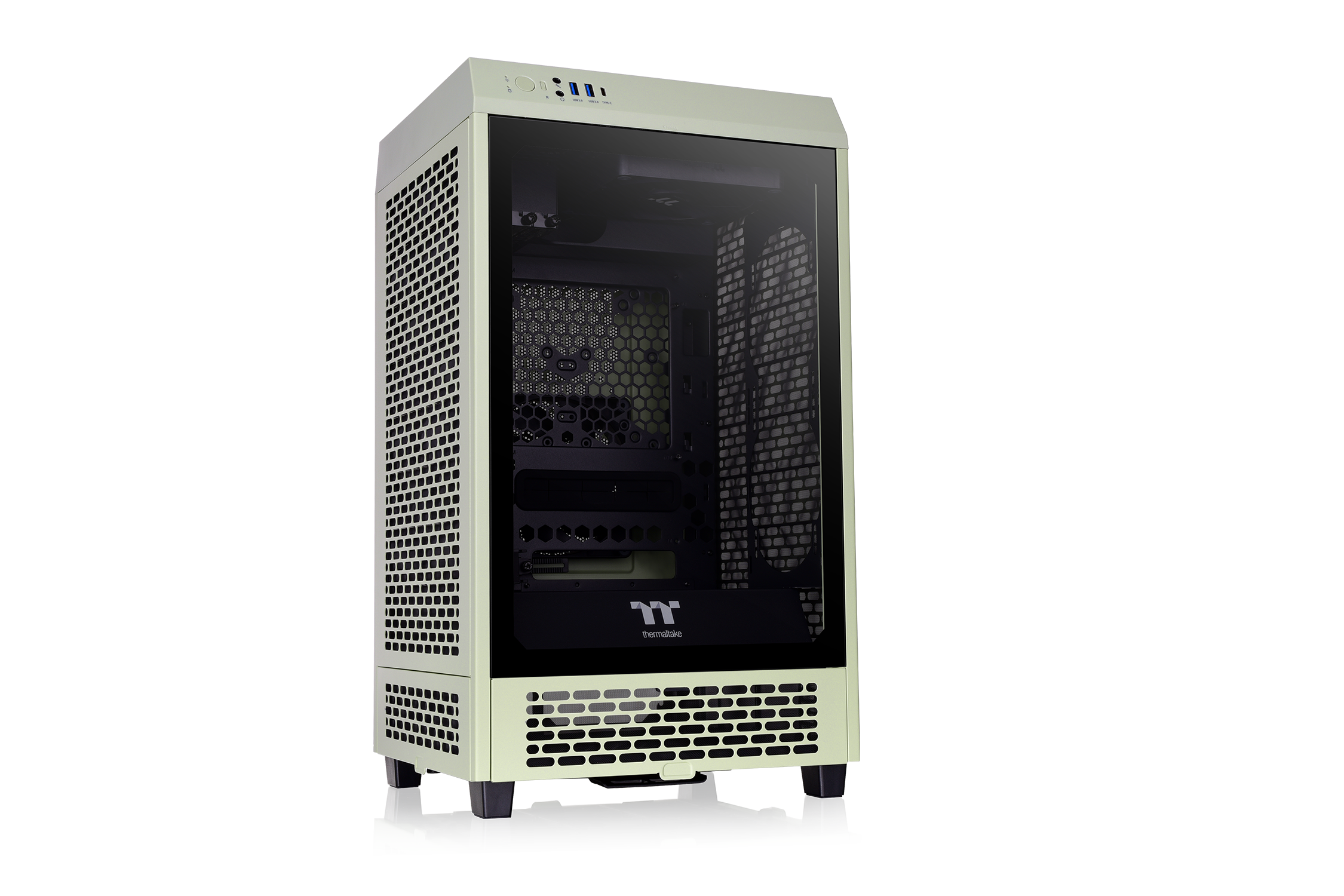 Thermaltake The Tower 200 Mini Tower Case - Racing Green