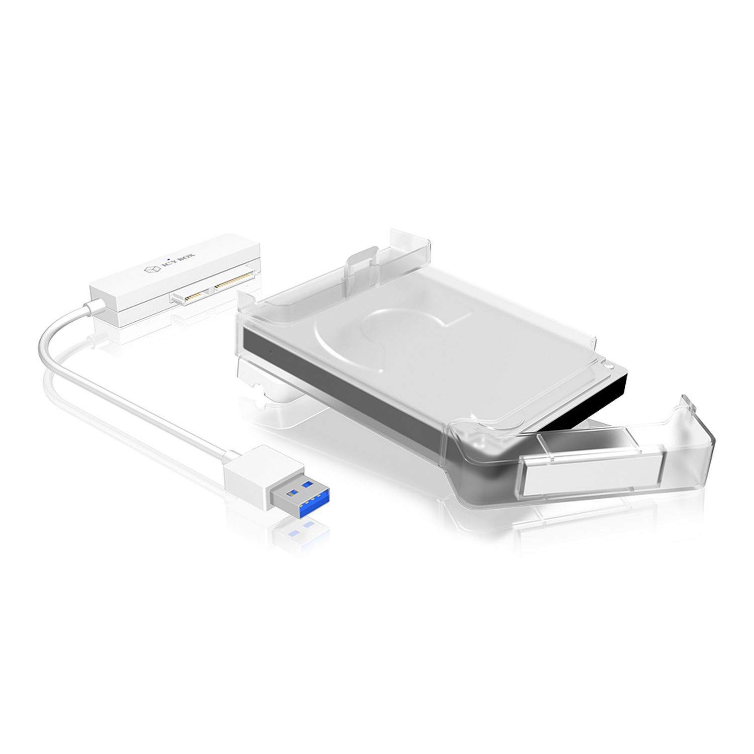 ICY BOX - IcyBox Adapter cable for 2.5" SATA HDDs and SSDs USB 3.0 with Enclosure
