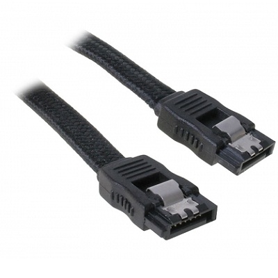 BitFenix - BitFenix Alchemy SATA 6GB/s braided cable 30cm - Black