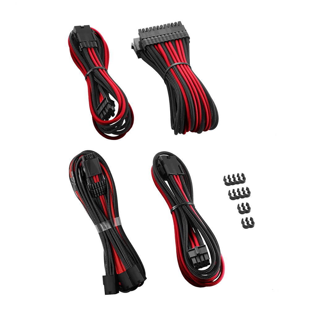 CableMod - CableMod Pro ModMesh 12VHPWR Cable Extension Kit (Black / Blood Red)