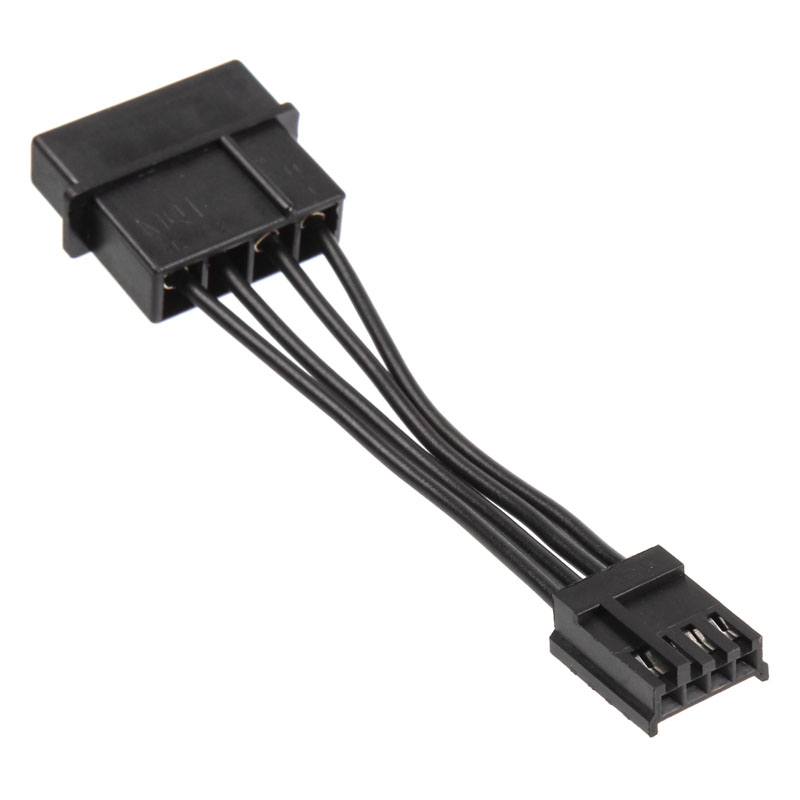 Kolink Adapter Power Cable 4 pin Molex to Floppy - Black, 5cm