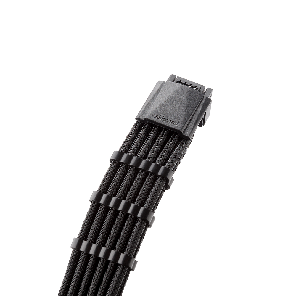 CableMod - CableMod Pro ModMesh 12VHPWR PCIe Extension (Black, 16-pin to Triple 8-pin, 45cm)