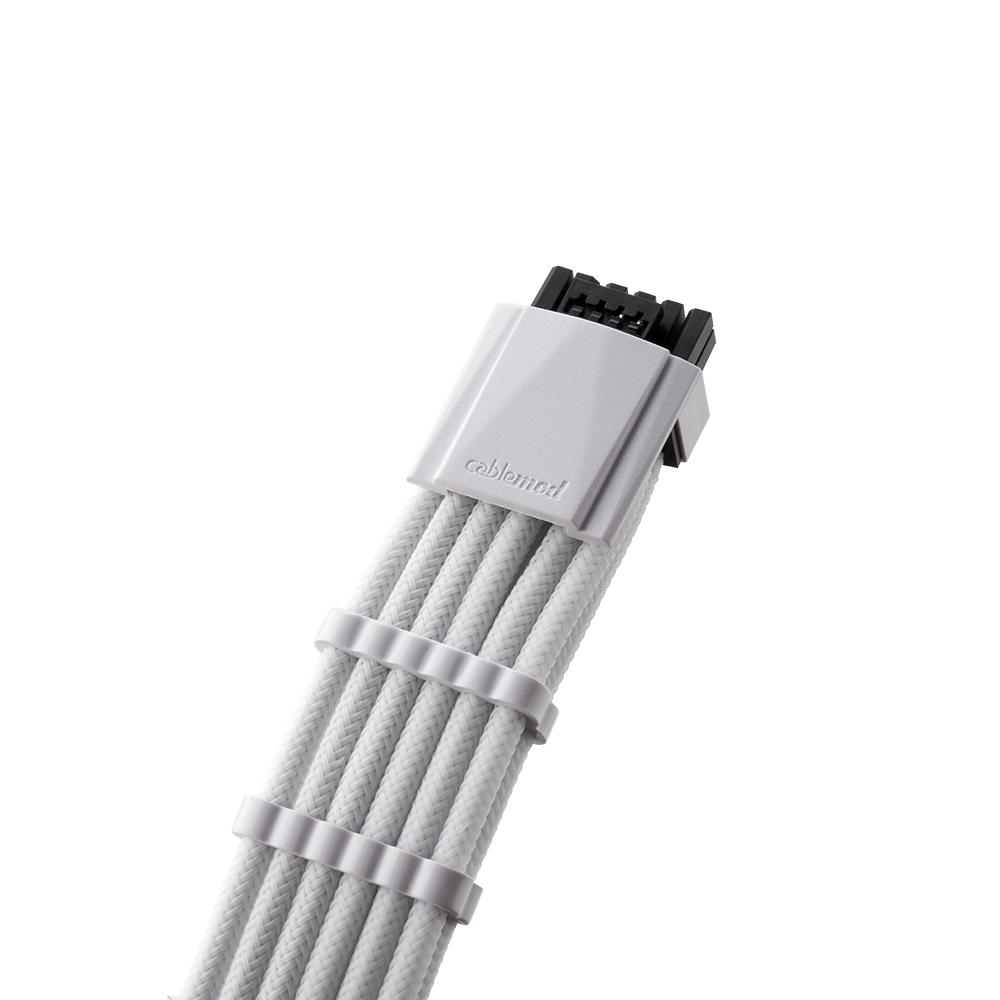CableMod - CableMod Pro ModMesh 12VHPWR PCIe Extension (White, 16-pin to Triple 8-pin, 45cm)
