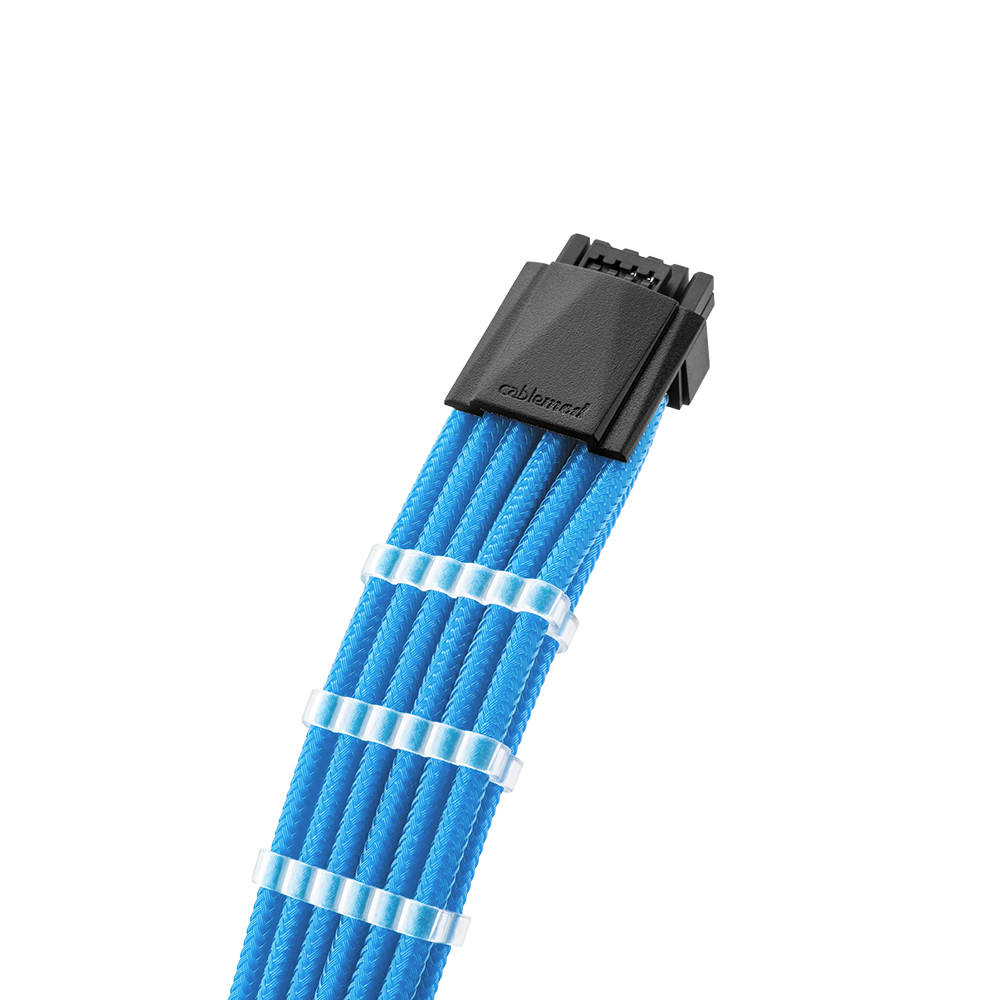 CableMod - CableMod Pro ModMesh 12VHPWR PCIe Extension (Light Blue, 16-pin to Triple 8-pin, 45cm)