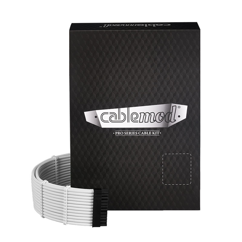 CableMod - CableMod C-Series Pro ModMesh Sleeved 12VHPWR Cable Kit for Corsair RM Black Label / RMi / RMx  (White)