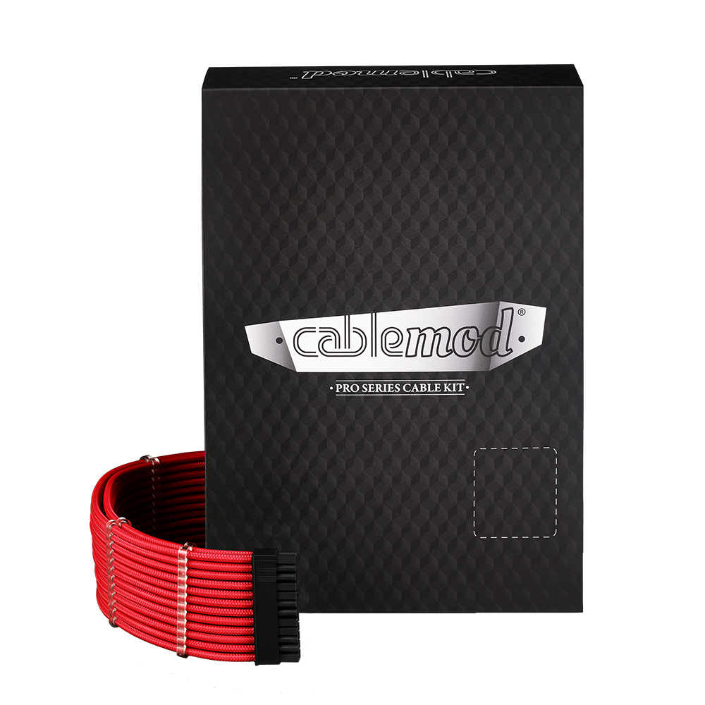 CableMod C-Series Pro ModMesh Sleeved 12VHPWR Cable Kit for Corsair RM Black Label / RMi / RMx  (Red)