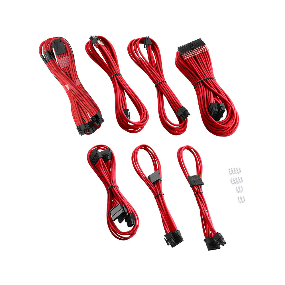 CableMod C-Series Pro ModMesh Sleeved 12VHPWR Cable Kit for Corsair RM  Black Label / RMi / RMx (Red)