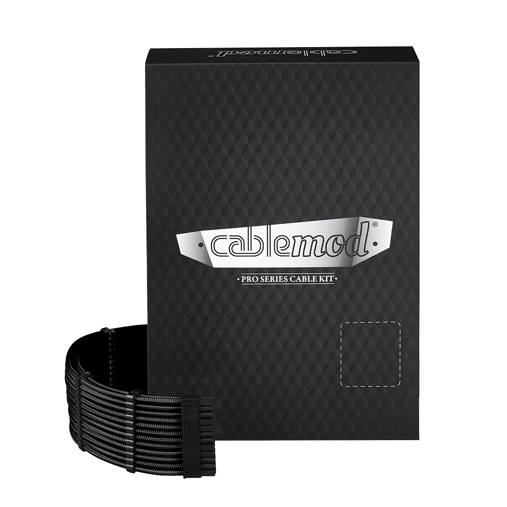 CableMod RT-Series Pro ModMesh Sleeved 12VHPWR Dual Cable Kit for ASUS and Seasonic (Black)
