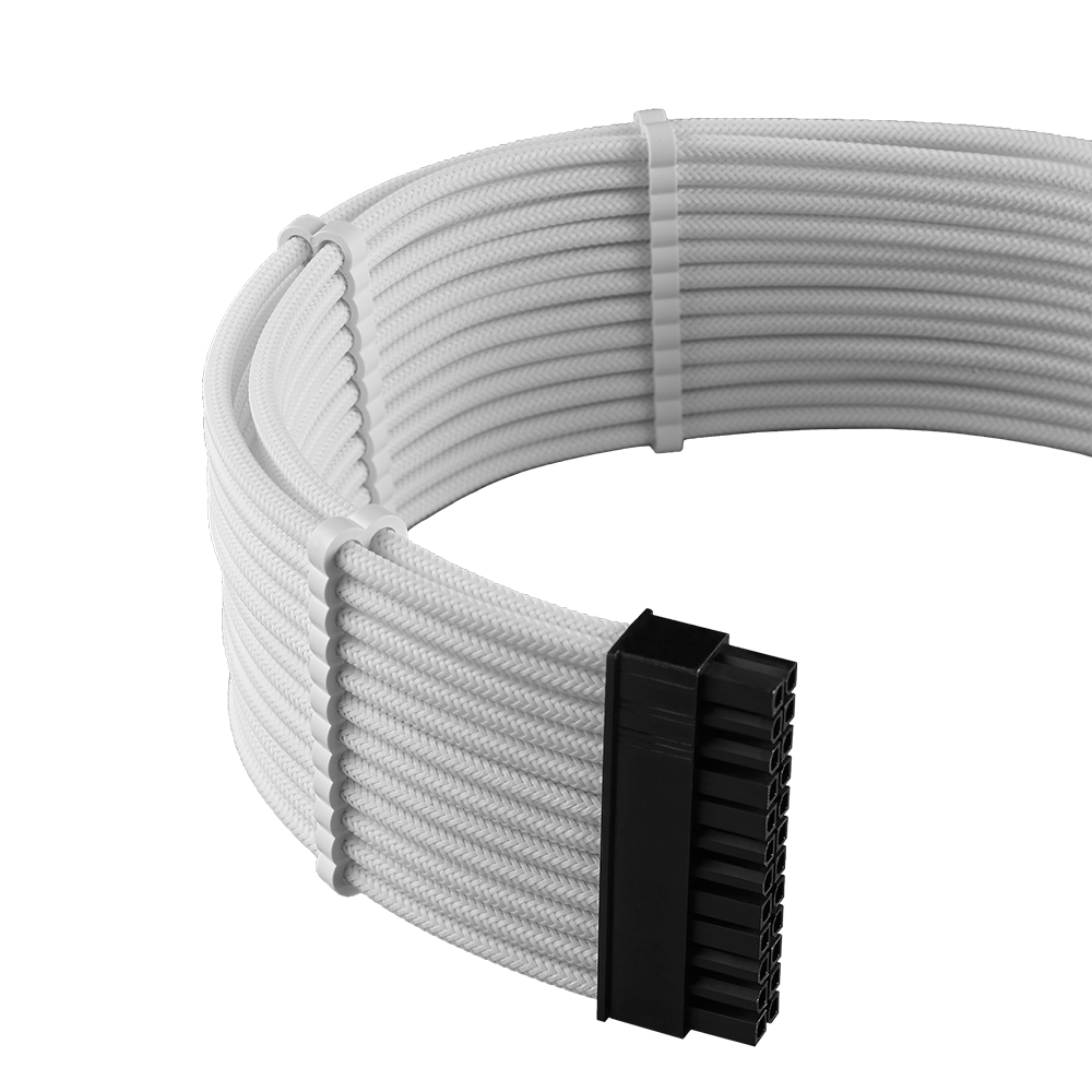 CableMod - CableMod RT-Series Pro ModMesh Sleeved 12VHPWR Dual Cable Kit for ASUS and Seasonic (White)