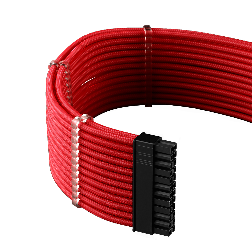 CableMod - CableMod RT-Series Pro ModMesh Sleeved 12VHPWR Dual Cable Kit for ASUS and Seasonic (Red)