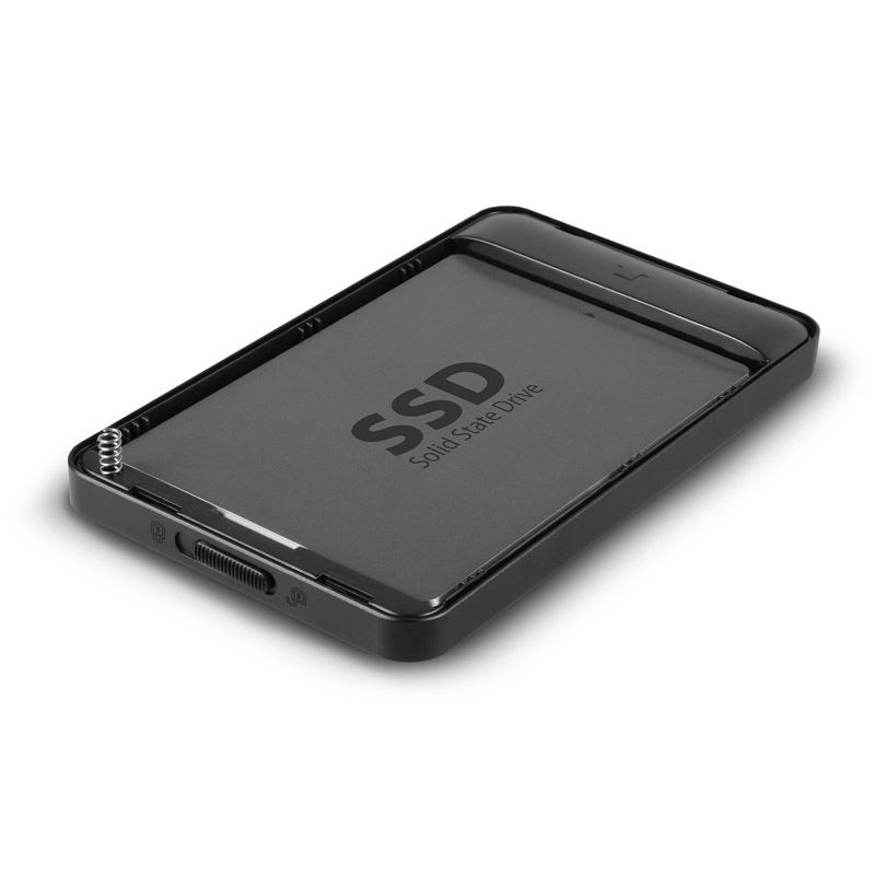 AXAGON - AXAGON EE25-F6B USB3.0 - SATA 6G 2.5" External SCREWLESS Aluminium Enclosure - Black