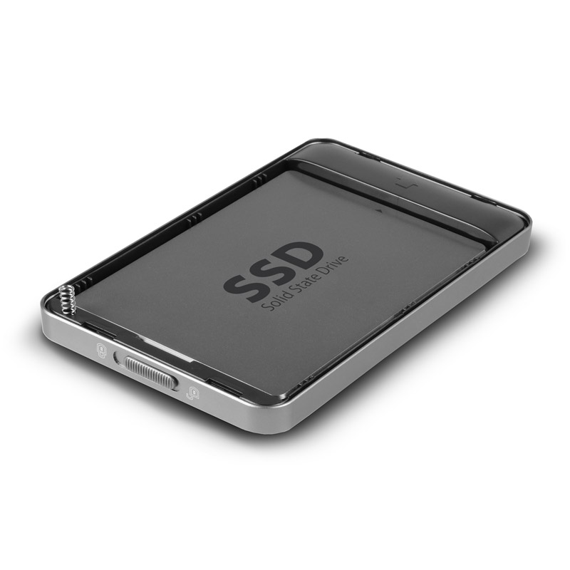 AXAGON - AXAGON EE25-F6G USB3.0 - SATA 6G 2.5" External SCREWLESS Aluminium Enclosure - Grey