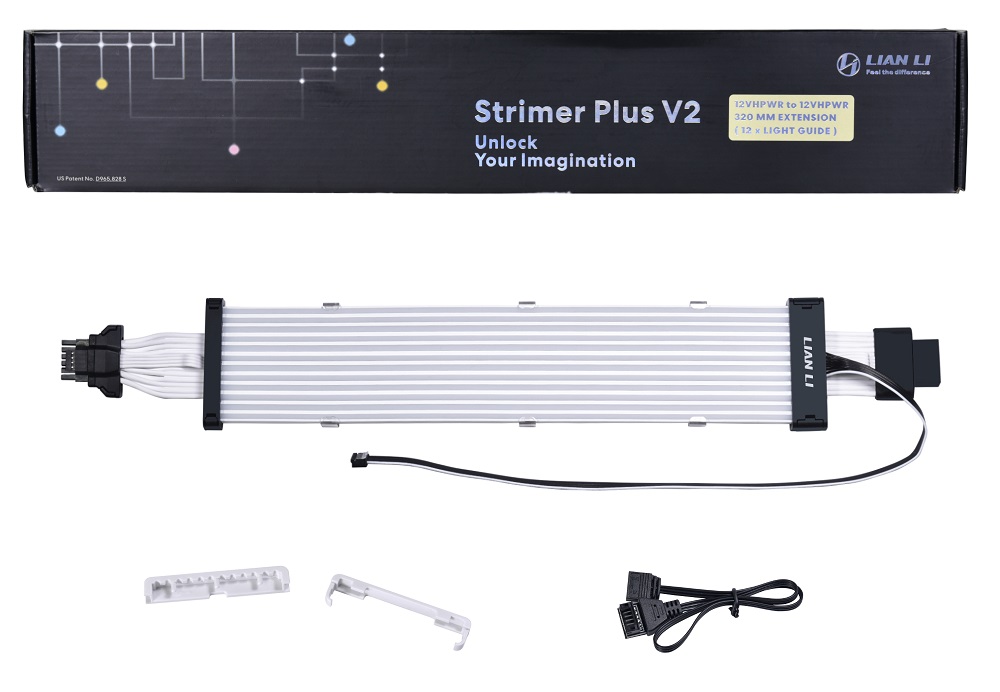 Lian Li - Lian Li Strimer V2 ARGB 12+4-Pin to 12+4-Pin 12VHPWR extension cable