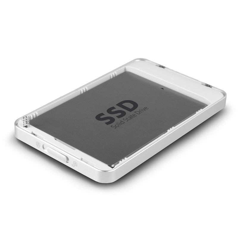 AXAGON - AXAGON EE25-F6S USB3.0 - SATA 6G 2.5" External SCREWLESS Aluminium Enclosure - Silver