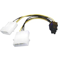 Photos - Other Components Akasa PCI Express 6-Pin to 4-Pin Power Adaptor for PCI-E Graphics Ca 