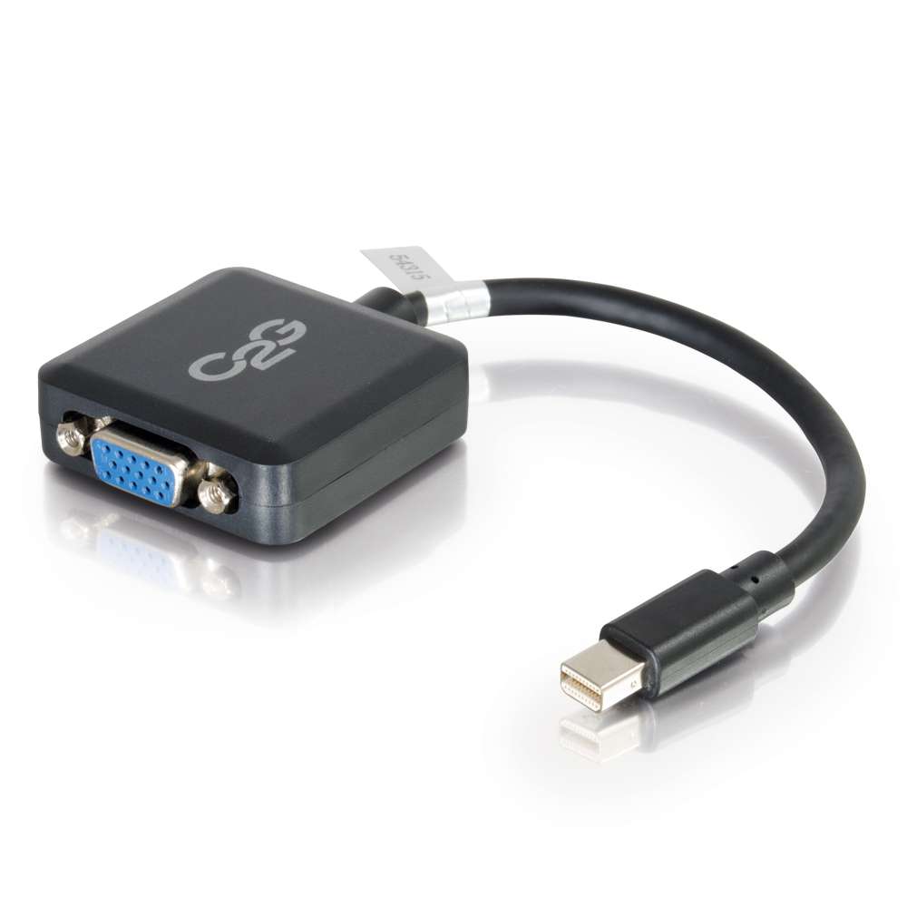 C2G 20cm Mini DisplayPort Male to VGA Female Adapter Converter - Black (84315)