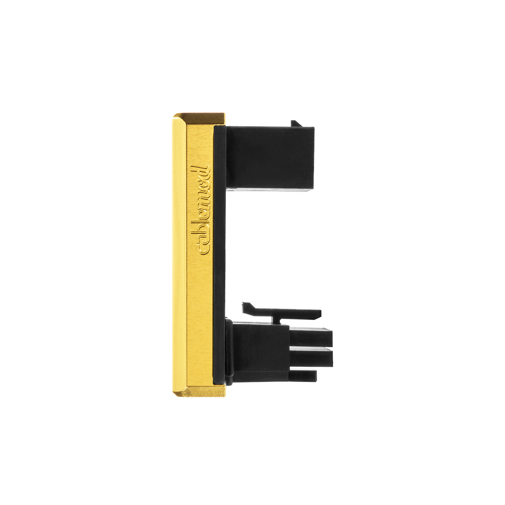 CableMod - CableMod 12VHPWR 16-Pin 180-Degree Adapter Variant A - Black / Gold