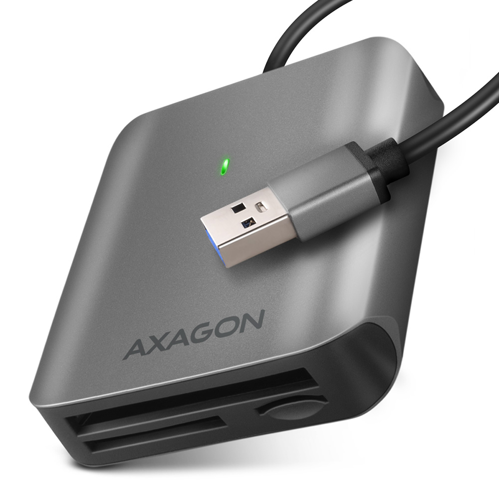AXAGON - AXAGON CRE-S3 External card reader USB-A 3.2 Gen 1, 3-slot & lun SDmicroSDCF, UHS-II