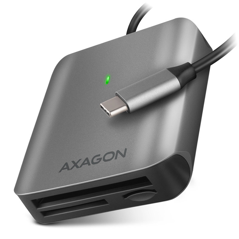 AXAGON CRE-S3C External card reader USB-C 3.2 Gen 1, 3-slot & lun SDmicroSDCF, UHS-II