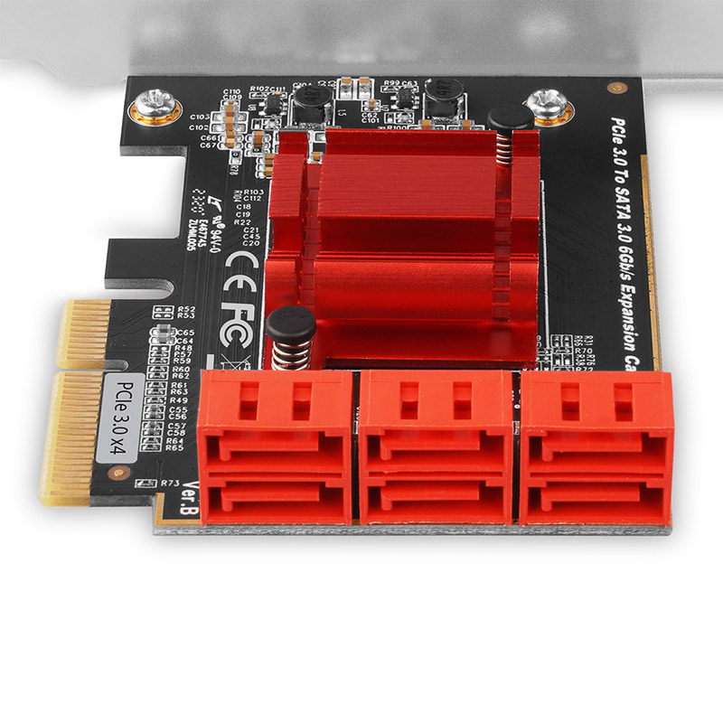 AXAGON - AXAGON PCES-SA6 PCIe Controller 6x Internal SATA 6G port Card