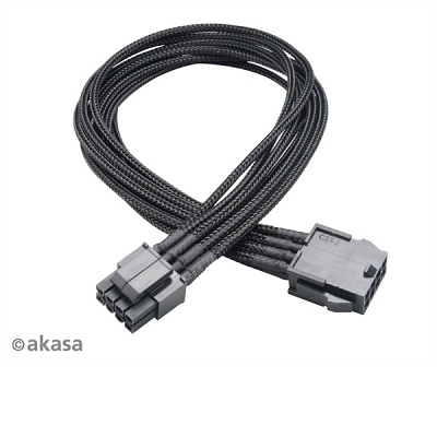 Akasa - Akasa FLEXA P8 40cm CPU power extension (AK-CBPW08-40BK)