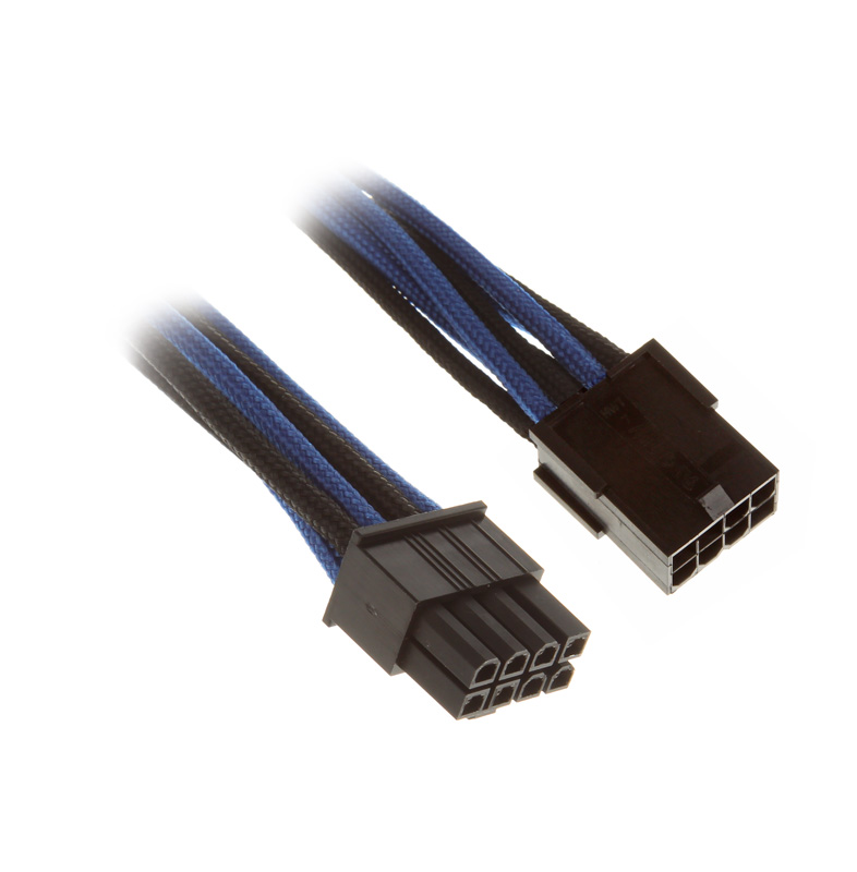 BitFenix - BitFenix Alchemy 8Pin PCIe Extension 45cm - sleeved black/blue/black