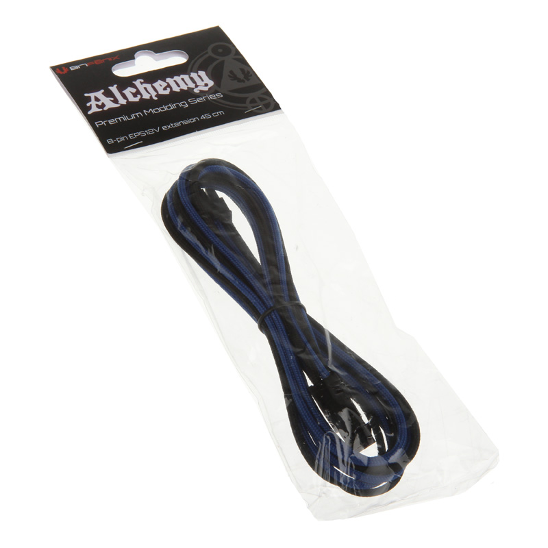 BitFenix - BitFenix Alchemy 8pin EPS12V Extension 45cm - sleeved black/blue/black