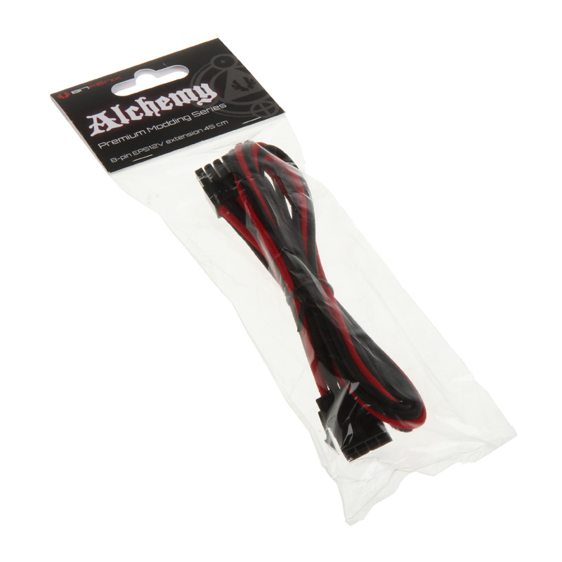 BitFenix - BitFenix Alchemy 8Pin EPS12V Extension 45cm - sleeved black/red/black
