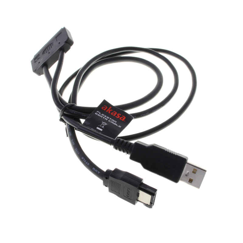 Akasa - Akasa Flexstor eSATA Cable for 2.5 inch SATA HDD & SSD