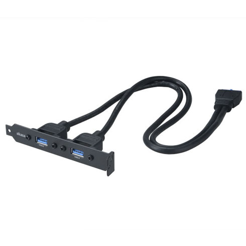 Akasa - Akasa USB 3.0 Internal Adapter Cable with PCI bracket