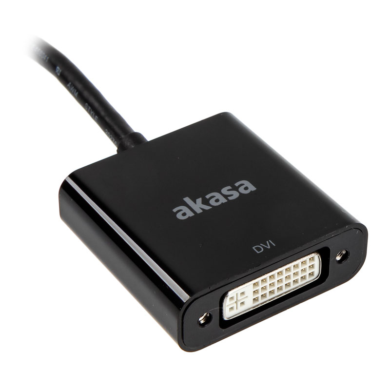 Akasa - Akasa DisplayPort Adapter (active) on DVI - Black (AK-CBDP15-20BK)