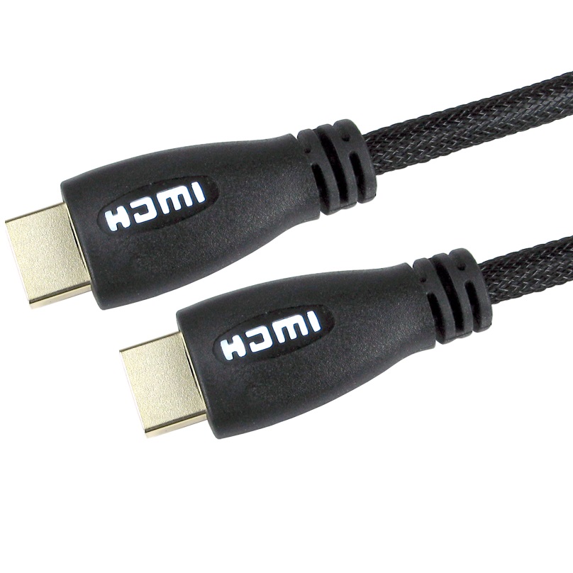 OcUK Value 5m White LED HDMI v2.0 Braided Cable (99HD4-05WH)