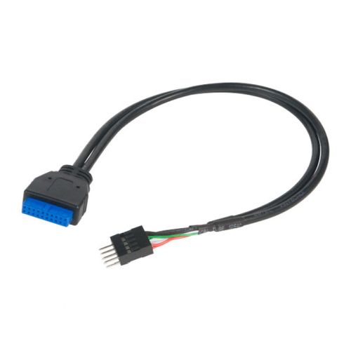 Akasa - Akasa Internal USB 3.0 Female to USB 2.0 Male Adapter Cable