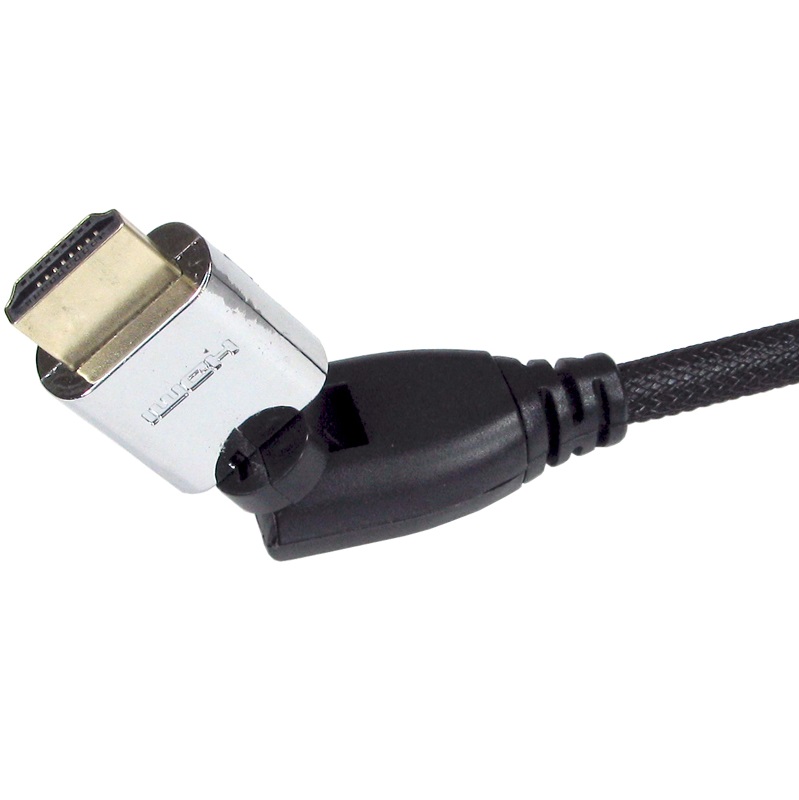 OcUK Value 3m Rotate and Swivel HDMI v2.0 Braided Cable (99HD4-SW03)
