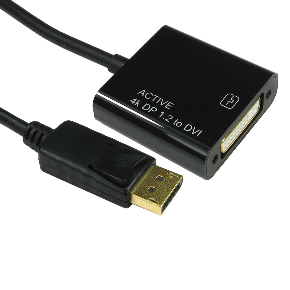 OcUK Value Display Port to DVI-D Active Adapter - 4K