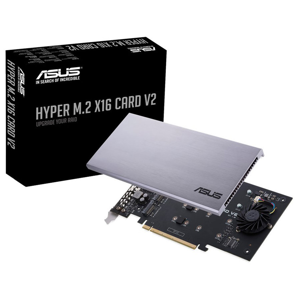 Asus - ASUS Hyper M.2 x16 PCI-e Controller Card V2