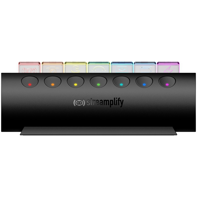 Streamplify - Streamplify HUB CTRL 7 USB Hub with RGB LEDs and 2.0A Charging