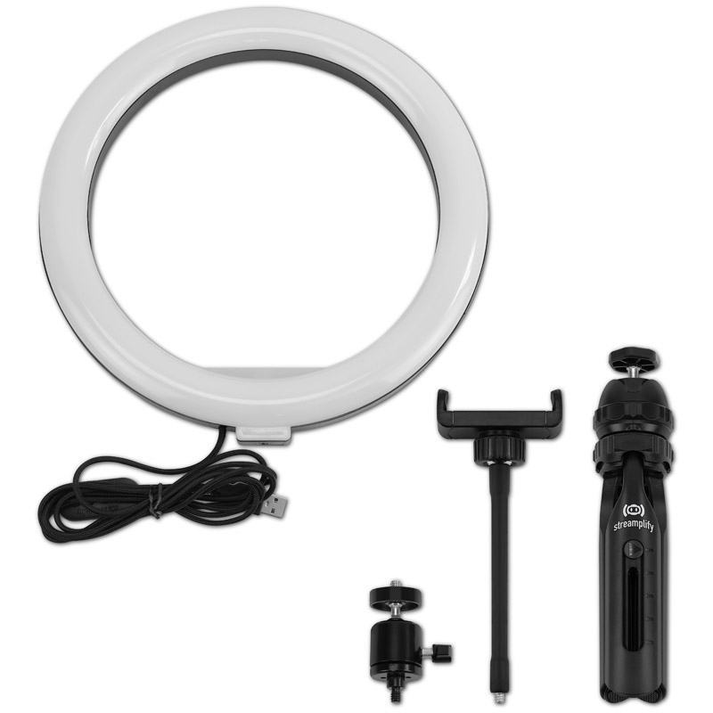 Streamplify LIGHT 14 Ring Light 100 - 240V White LED - Black
