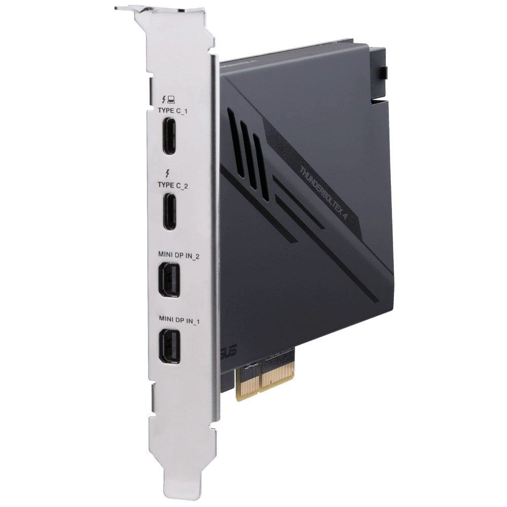 Asus - ASUS ThunderboltEX 4 Dual Thunderbolt™ 4 (USBC®), DisplayPort™ 1.4, PCIe® 3.0 x4 Expansion Card