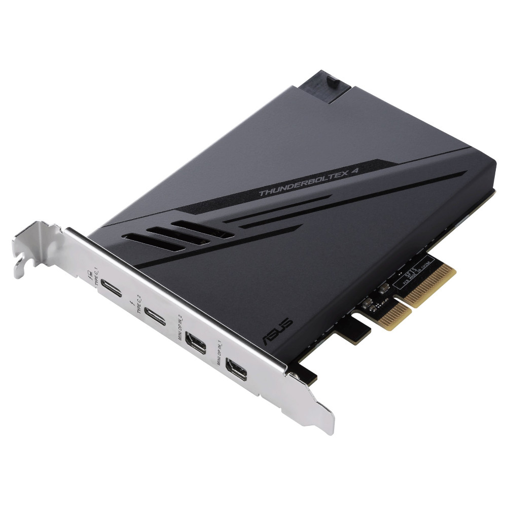 Asus - ASUS ThunderboltEX 4 Dual Thunderbolt™ 4 (USBC®), DisplayPort™ 1.4, PCIe® 3.0 x4 Expansion Card