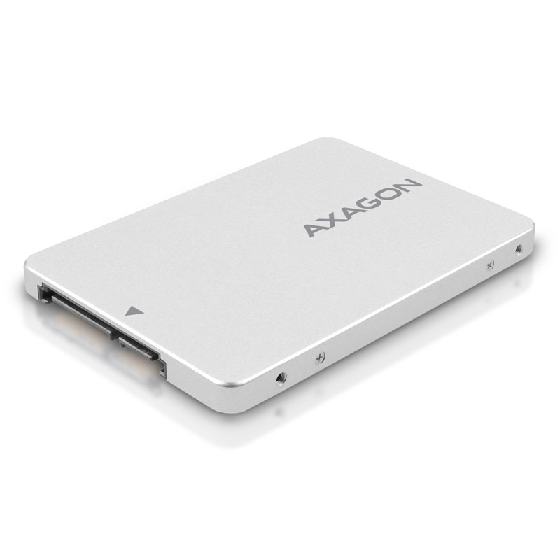 AXAGON - AXAGON RSS-M2SD M.2 SATA SSDs Aluminium Silver Enclosure