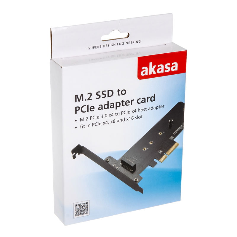 Akasa - Akasa M.2 SSD to PCIe Adapter Card
